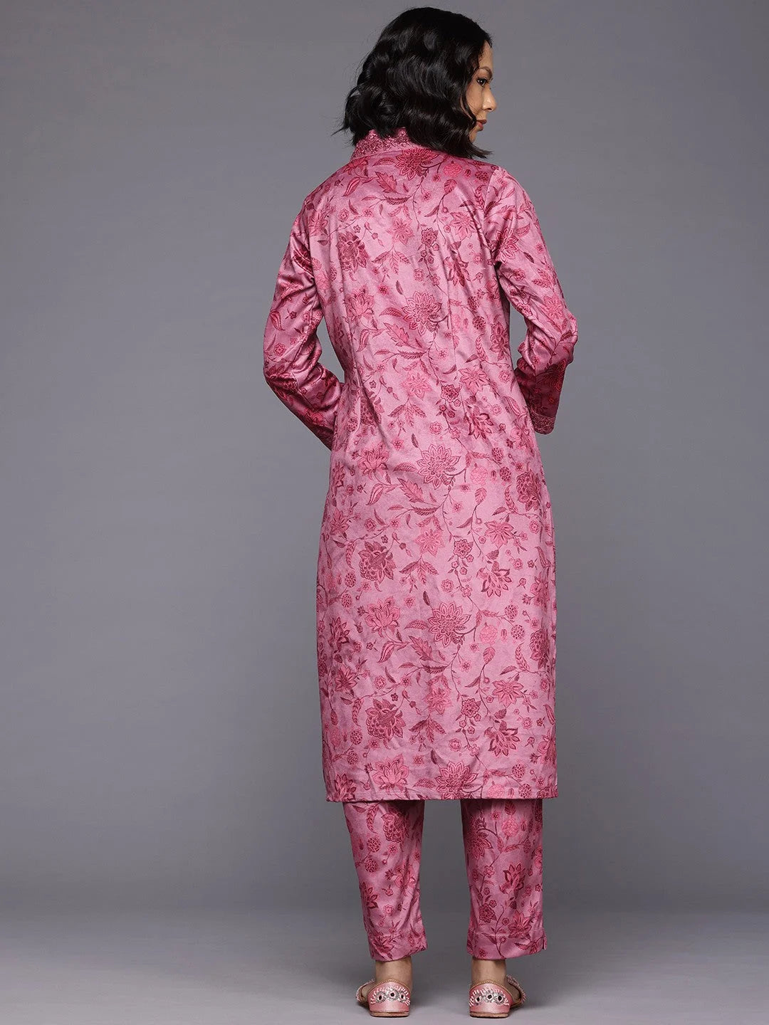 Floral Sequinned Kurta with Trousers | Women's Kurta Sets