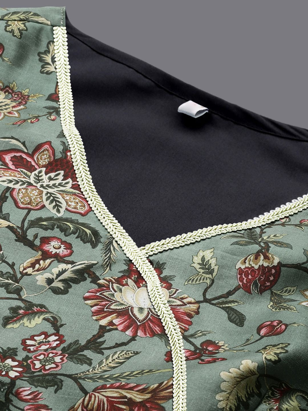 Silk V-Neck Ethnic Dresses - Indian Dresses Online Now!