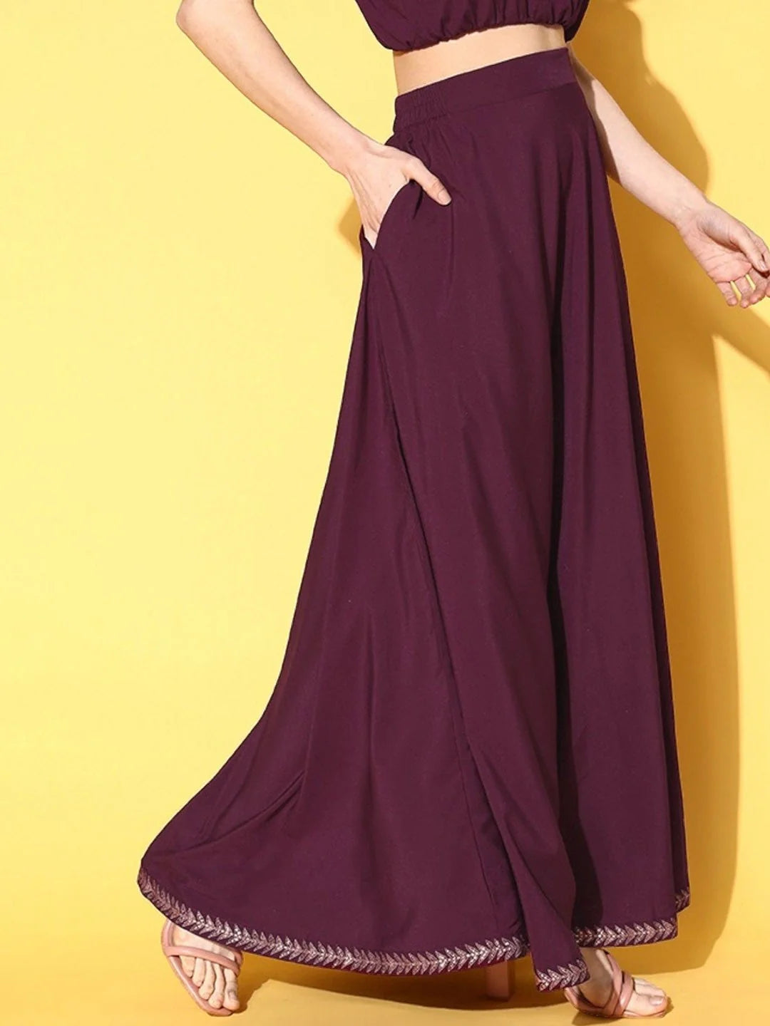 Flared Maxi Skirt | Versatile Women's Ethnic Wear Online