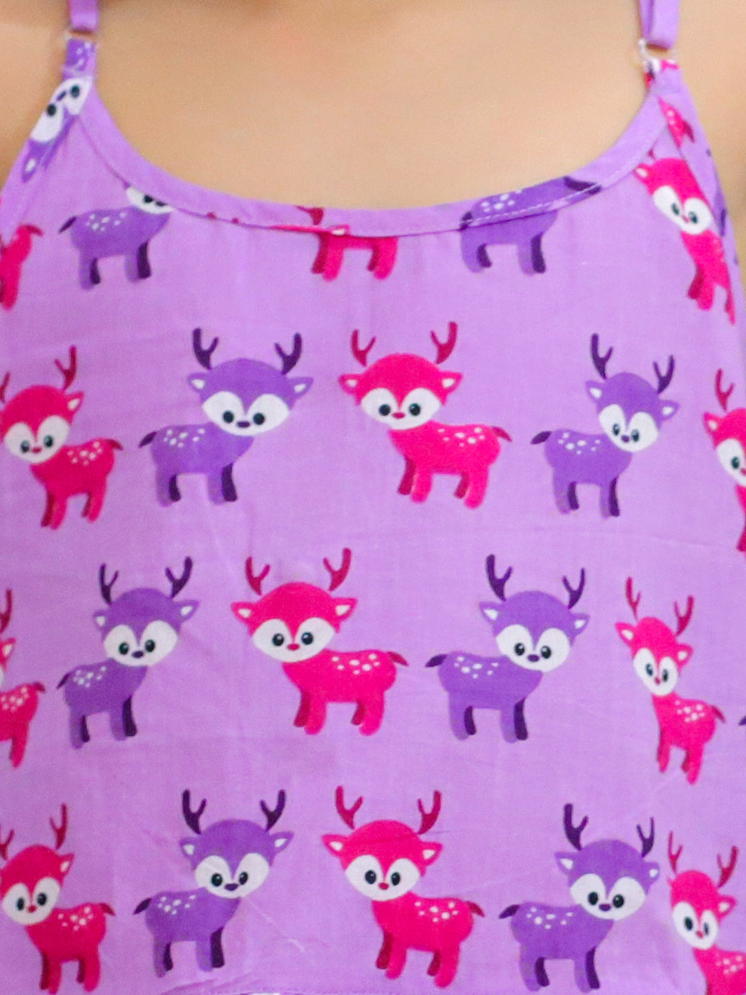 Pure Cotton Ethnic Clothing Set for Girls - Purple | BS24IW50PRA | DesiQlo