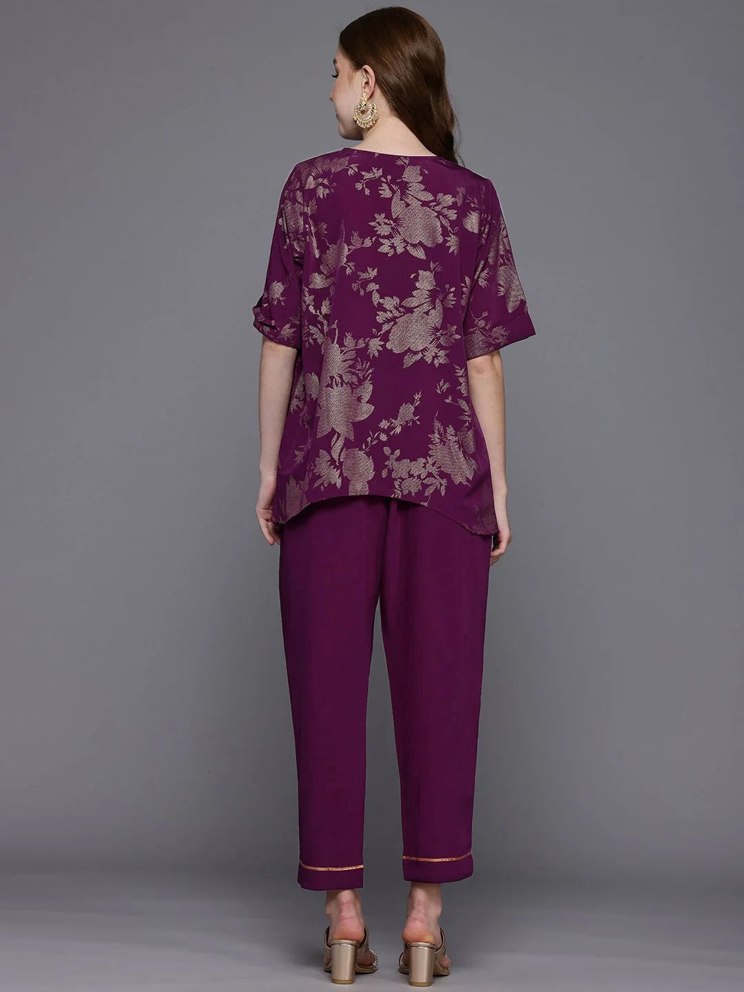 Floral Printed Tunic & Trousers Co-ords for Women | DesiQlo