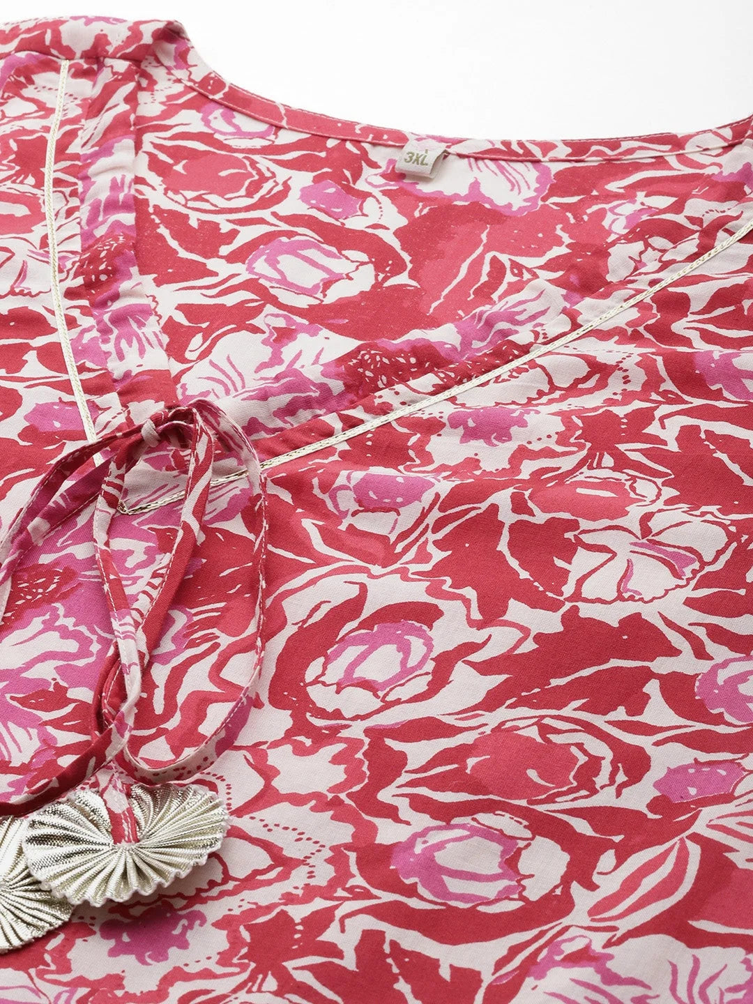 Plus Size Cotton Floral Dress | Shop Indian Cotton Dresses