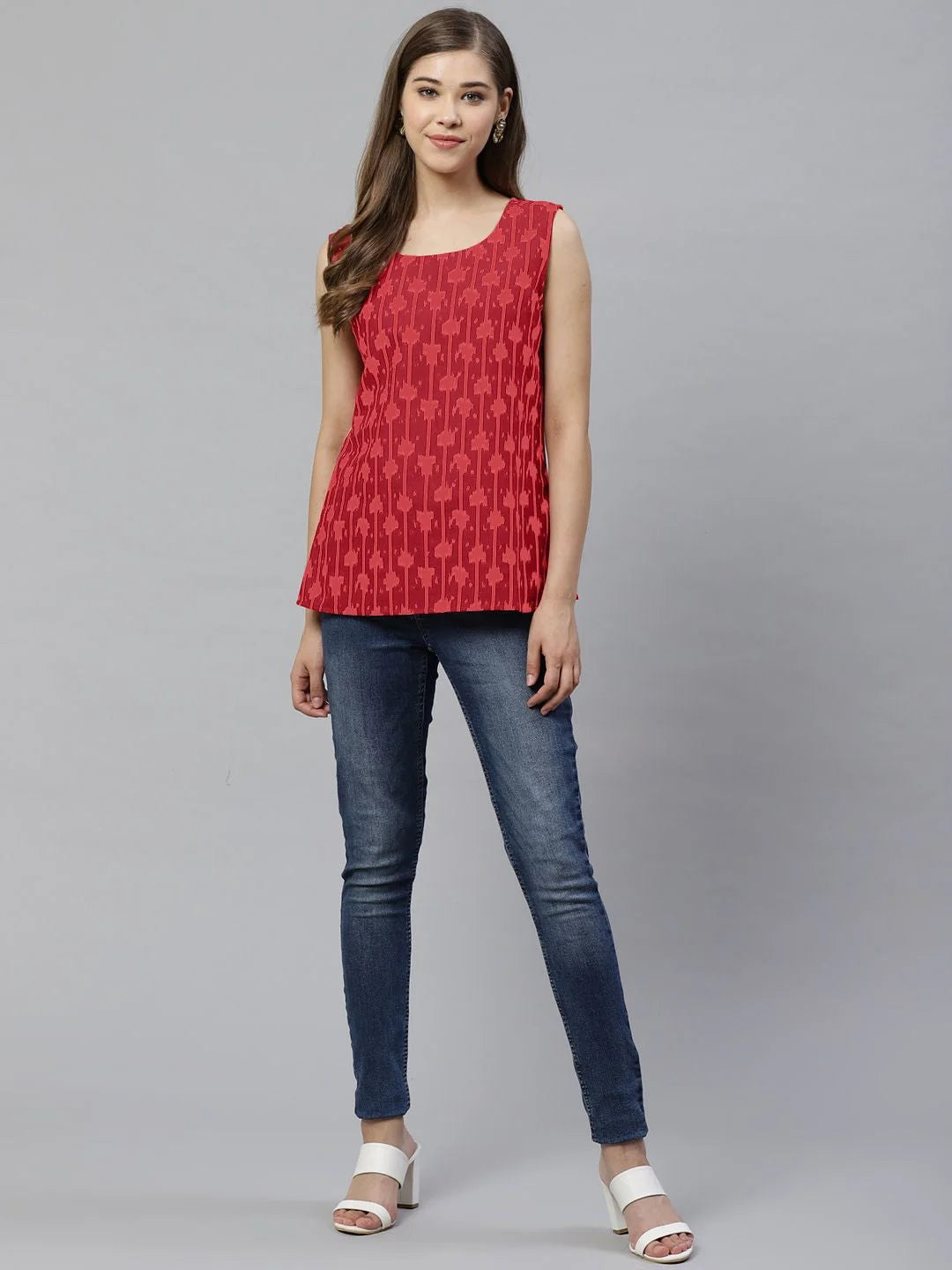 Print Cotton Tunic Top - Indian Kurta Ladies Collection