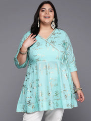 Printed Pure Cotton Ethnic Tunic-AP-AHTUCOGL-8177