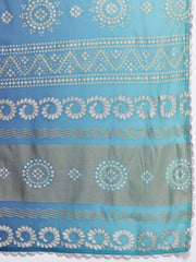 Plus Size Gotta Patti Pure Cotton Kurta with Palazzos & Dupatta-AP-AHKUPZDU-COMBO-714