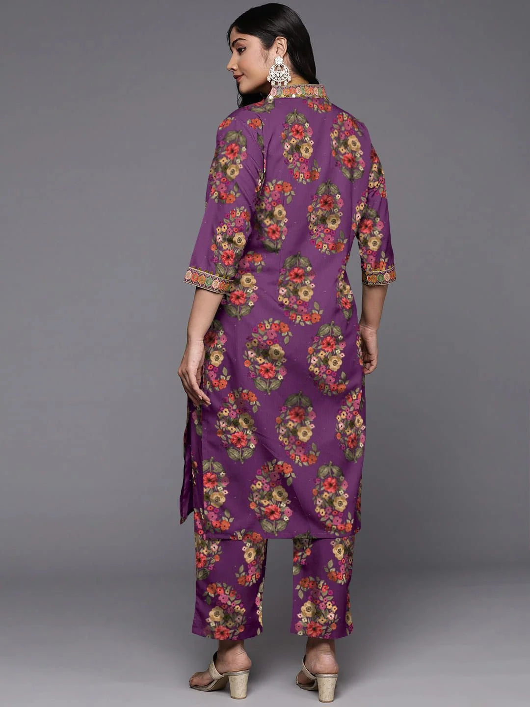 Sequinned Kurta with Trousers: Women's Indian Kurta Sets