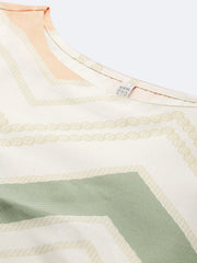 Plus Size Chevron Printed Crepe Kurta-AP-AHKUCRDP-1127