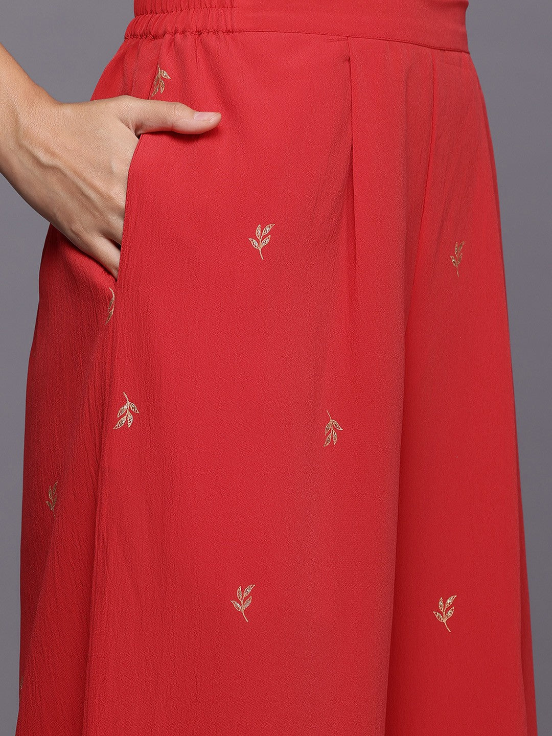 Gotta Patti Kurta Palazzo Set - Ethnic Print, Vibrant Style
