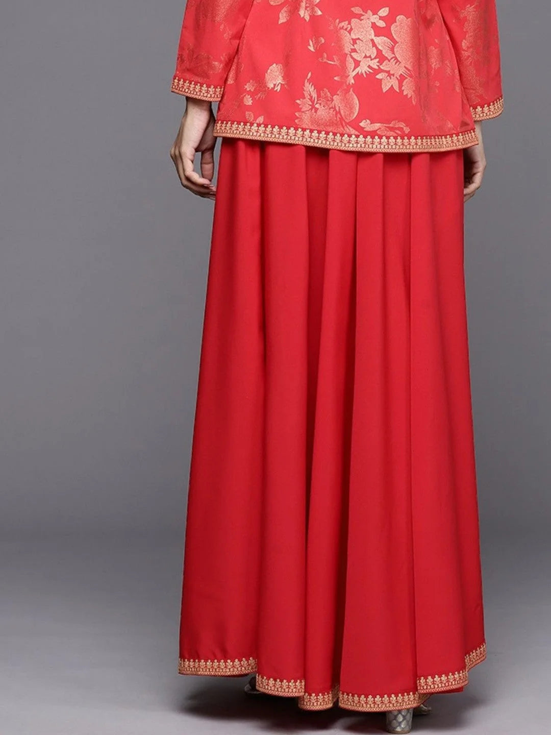 Women's Solid Ethnic Maxi Skirts - Flared Long Skirts