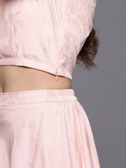 Floral Printed Flared Maxi Skirt-AHSKCRSP-15027