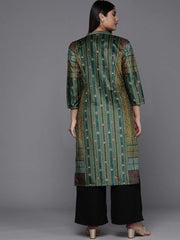 Women Printed Gotta Patti Velvet Kurta-AP-AHKUVLDP-1118