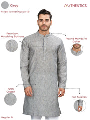 Cotton Kurta for Men - Multicolor | KPUCLIGY38