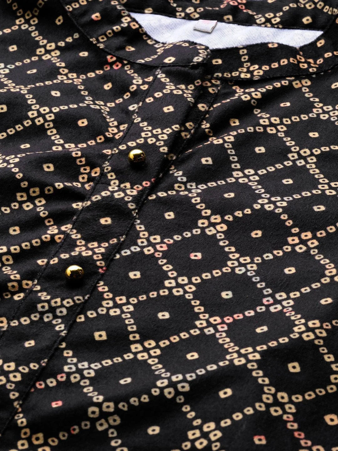 Bandhani Velvet Kurta with Gotta Patti | Indian Kurtas