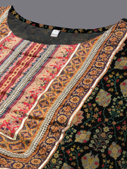 Floral Printed Round Neck Straight Kurta With Palazzos & Dupatta-AP-AHKUPZDU-COMBO-987