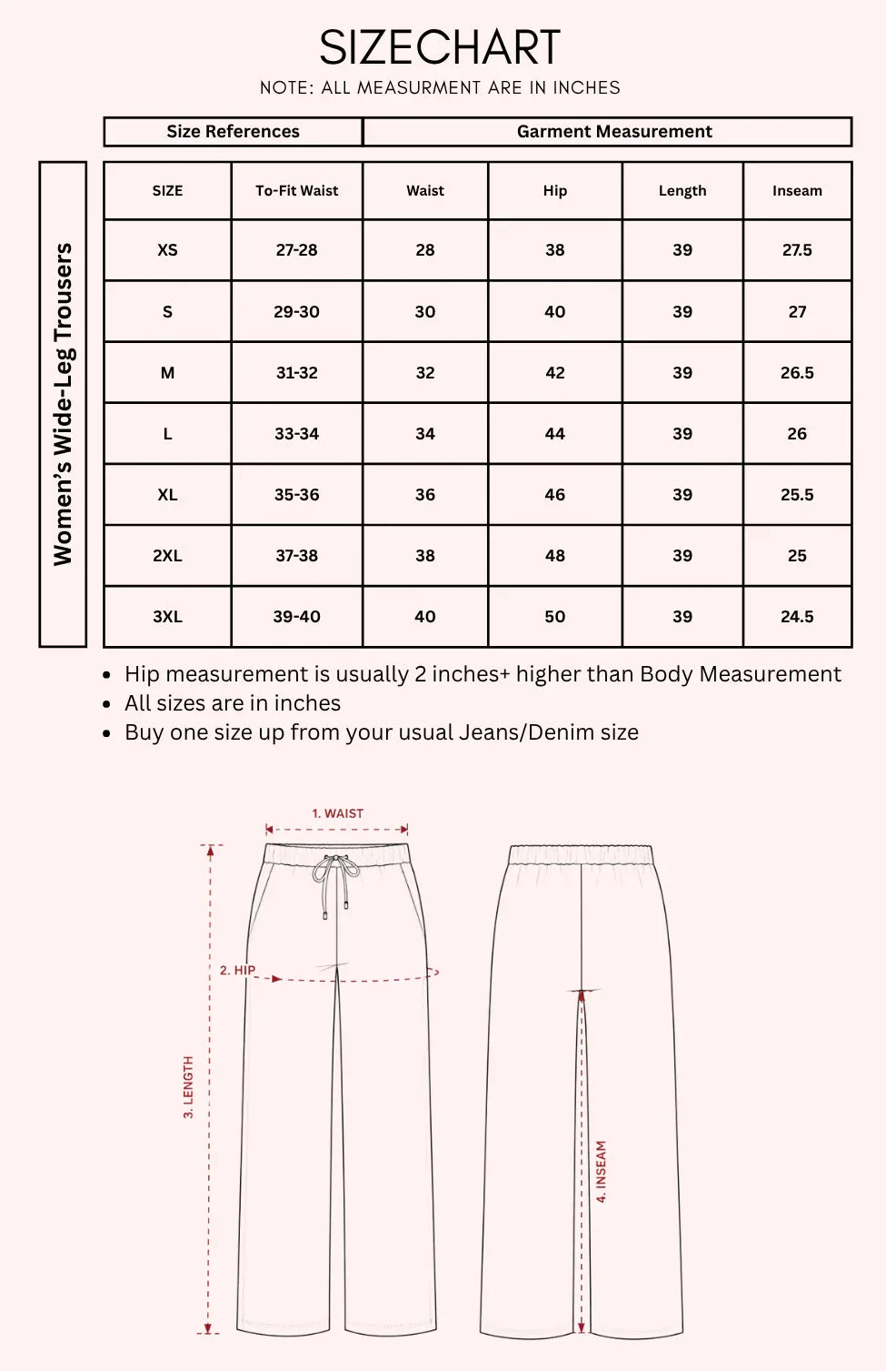 Women’s off white Wide Leg Trousers | DesiQlo