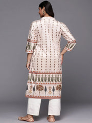 Women Ethnic Motifs Printed Gotta Patti Velvet Kurta-AP-AHKUVLDP-1105