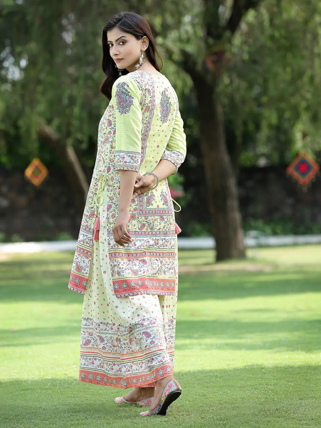Limegreen Printed Kurta Sets - Women's Indian Kurta Sets