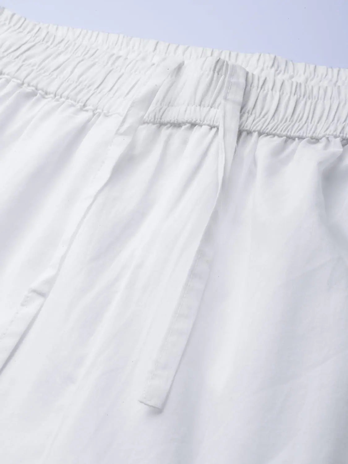 White Cotton Voile Sharara | Palazzo Pants for Women