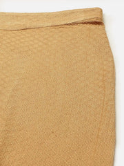 Gold Rayon Dobby Dhoti Pants