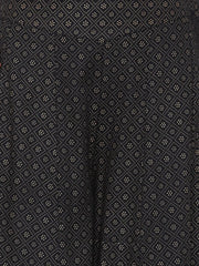 Black Rayon Printed Flared Palazzo