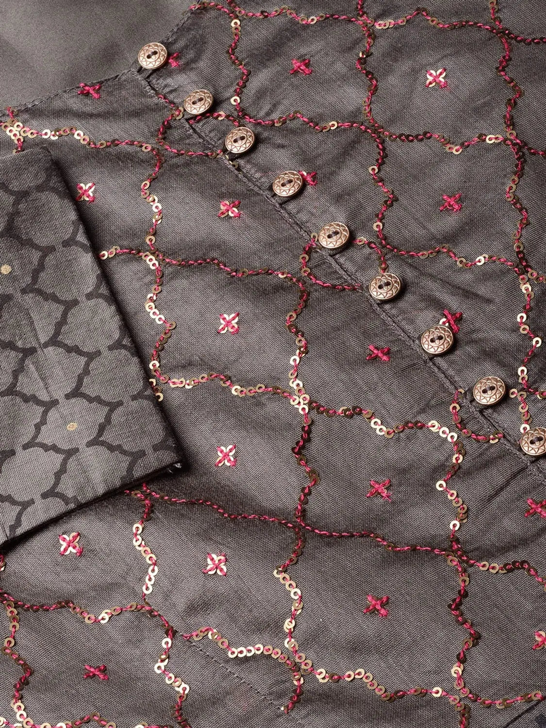 Chanderi Kurta with Skirt - Ethnic Lehenga Inspired Style