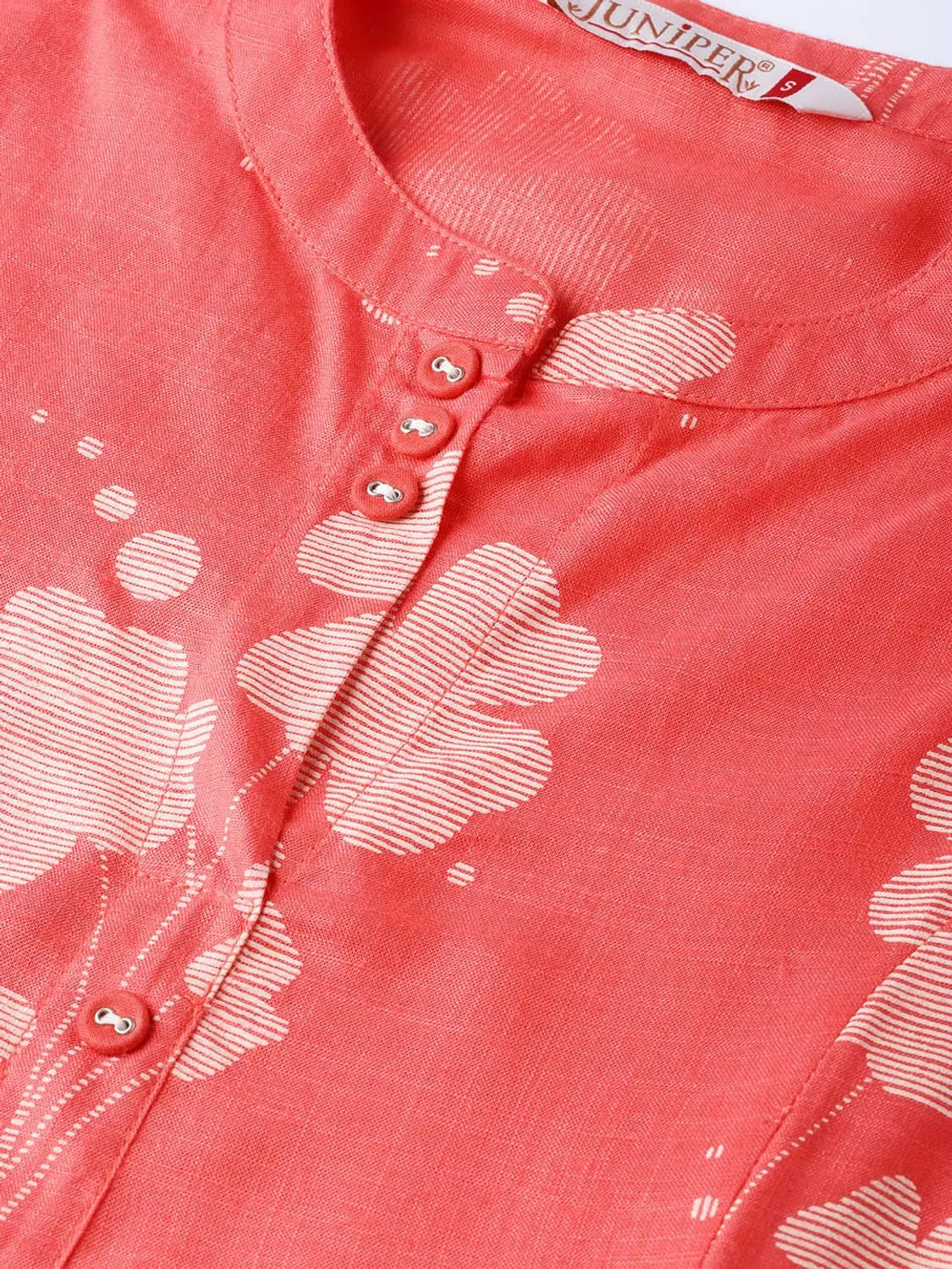 Coral Rayon Kurta Palazzo Set - Printed Women's Fashion