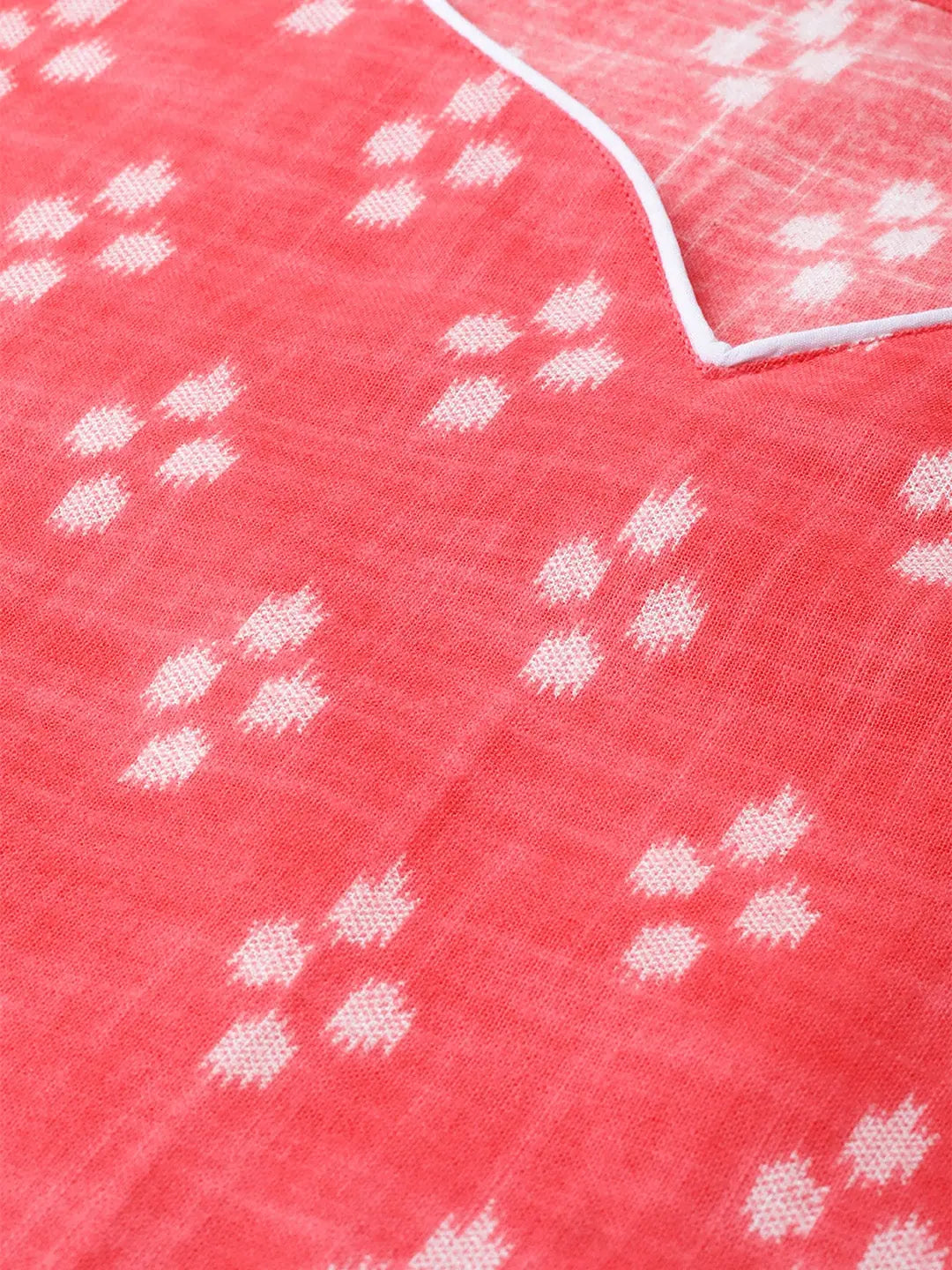 Simple Pink Kurti - Women's Cotton Indian Kurta Ladies Tunic Top