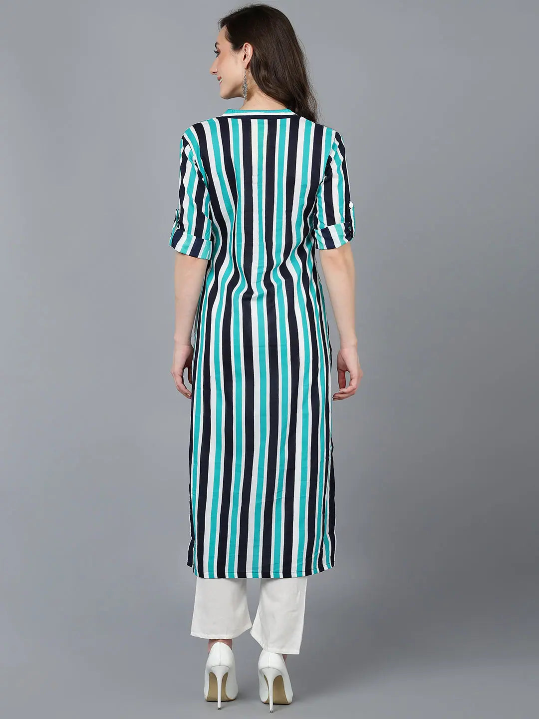 Striped Cotton Kurtas | Trendy Indian Kurta for Women
