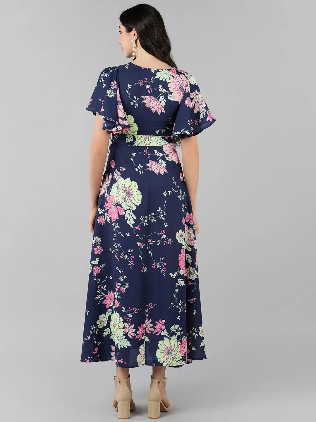 Purple Floral Dress - Shop Indian Dresses & Indian Cotton Dresses
