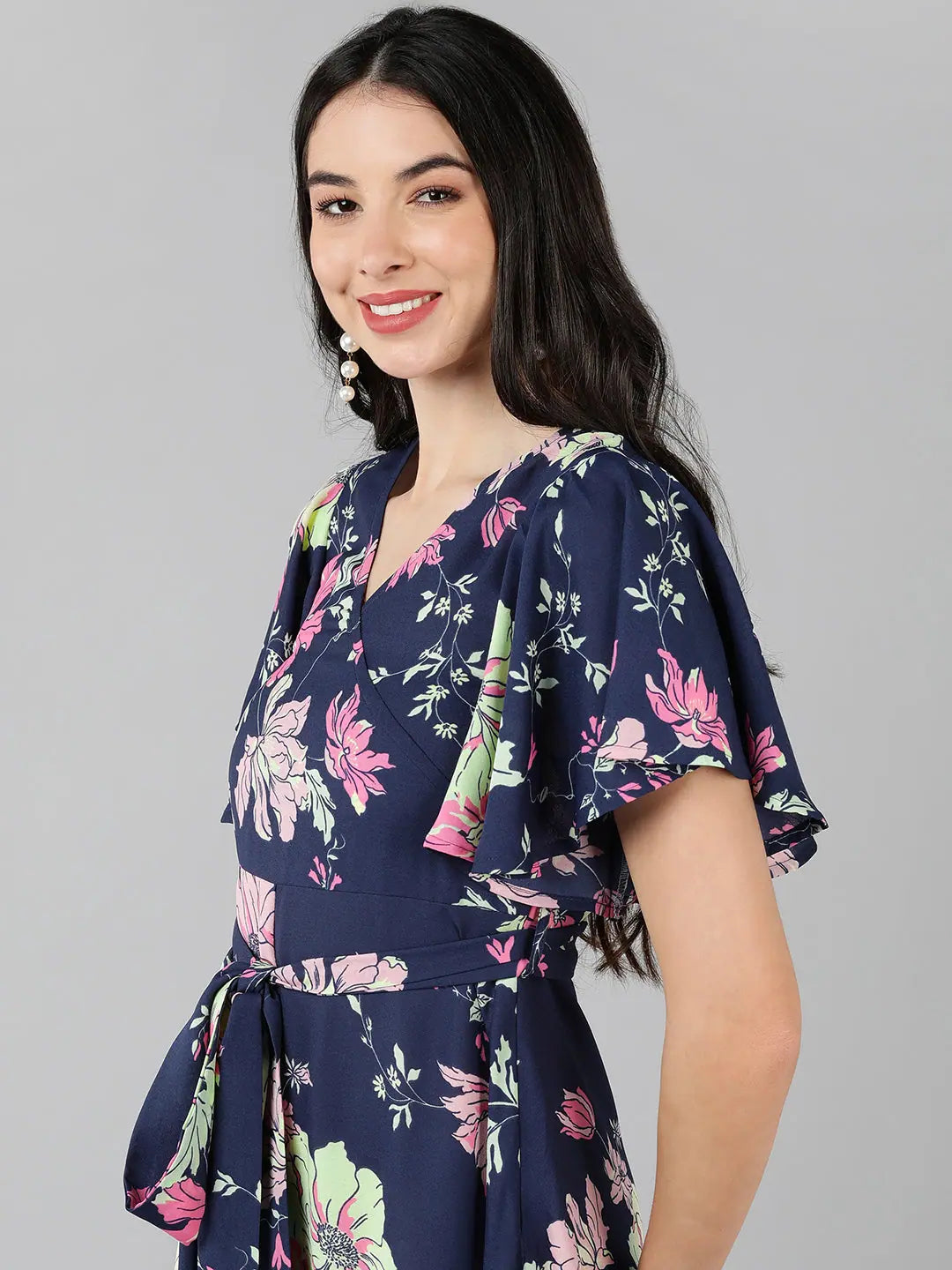 Purple Floral Dress - Shop Indian Dresses & Indian Cotton Dresses