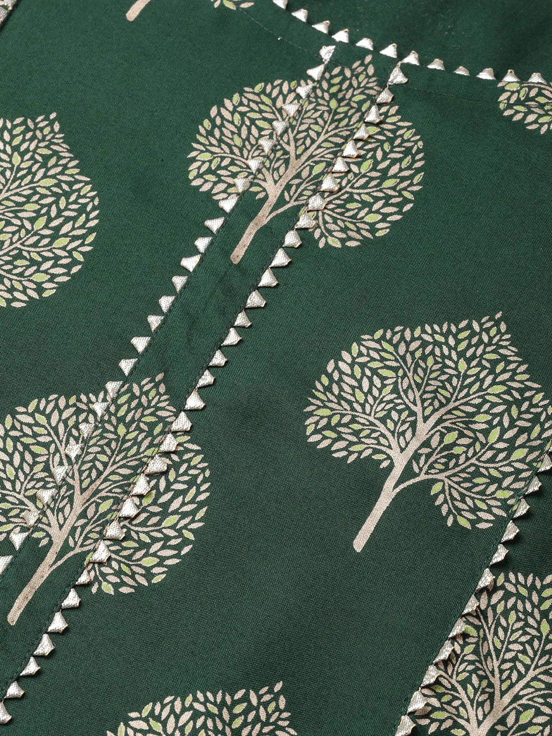 Green Cotton Kurta Palazzo Set | Trendy Indian Kurta for Women