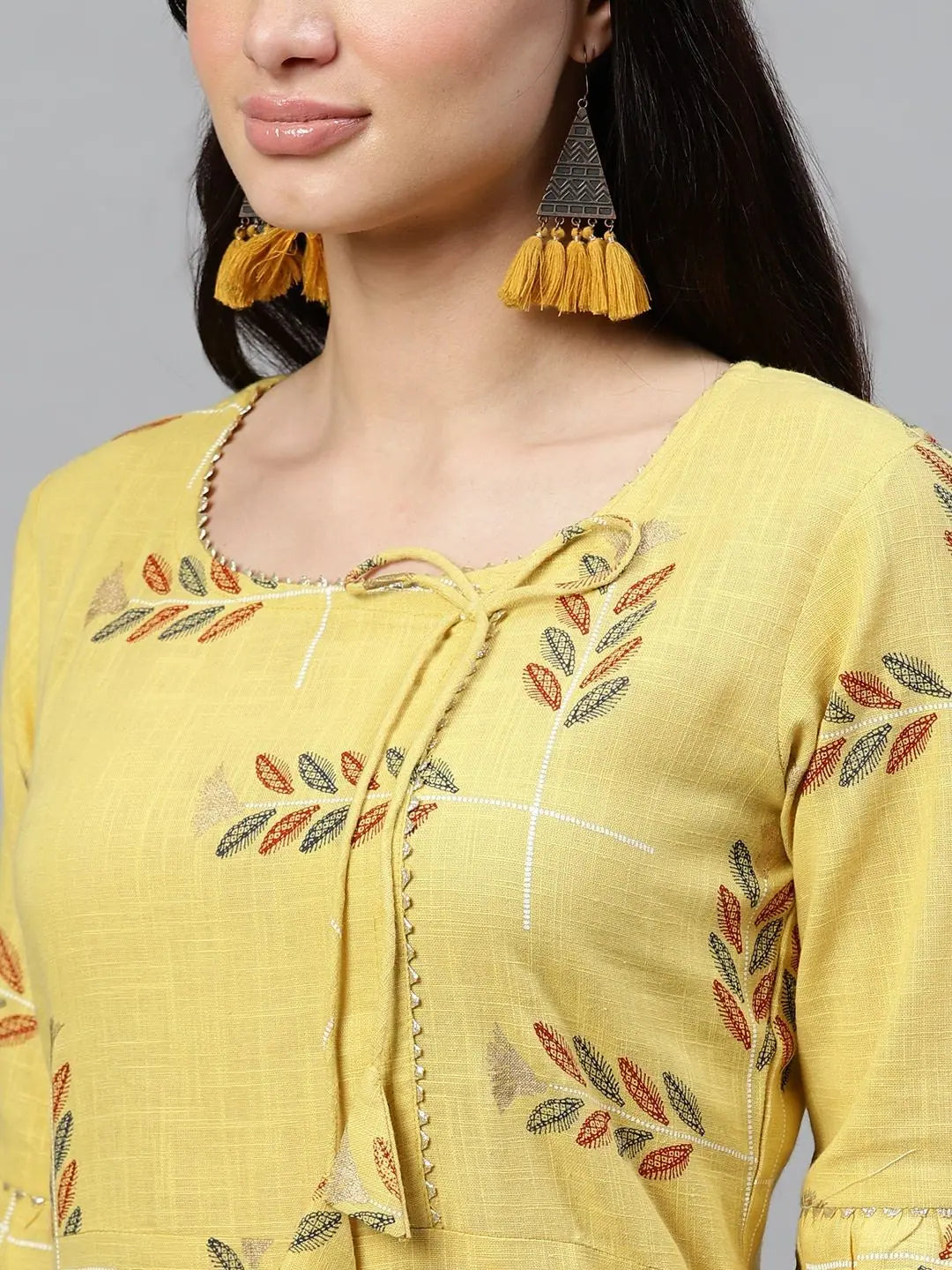 Light Yellow Kurta and Palazzo Set | Simple Kurta Palazzo Set