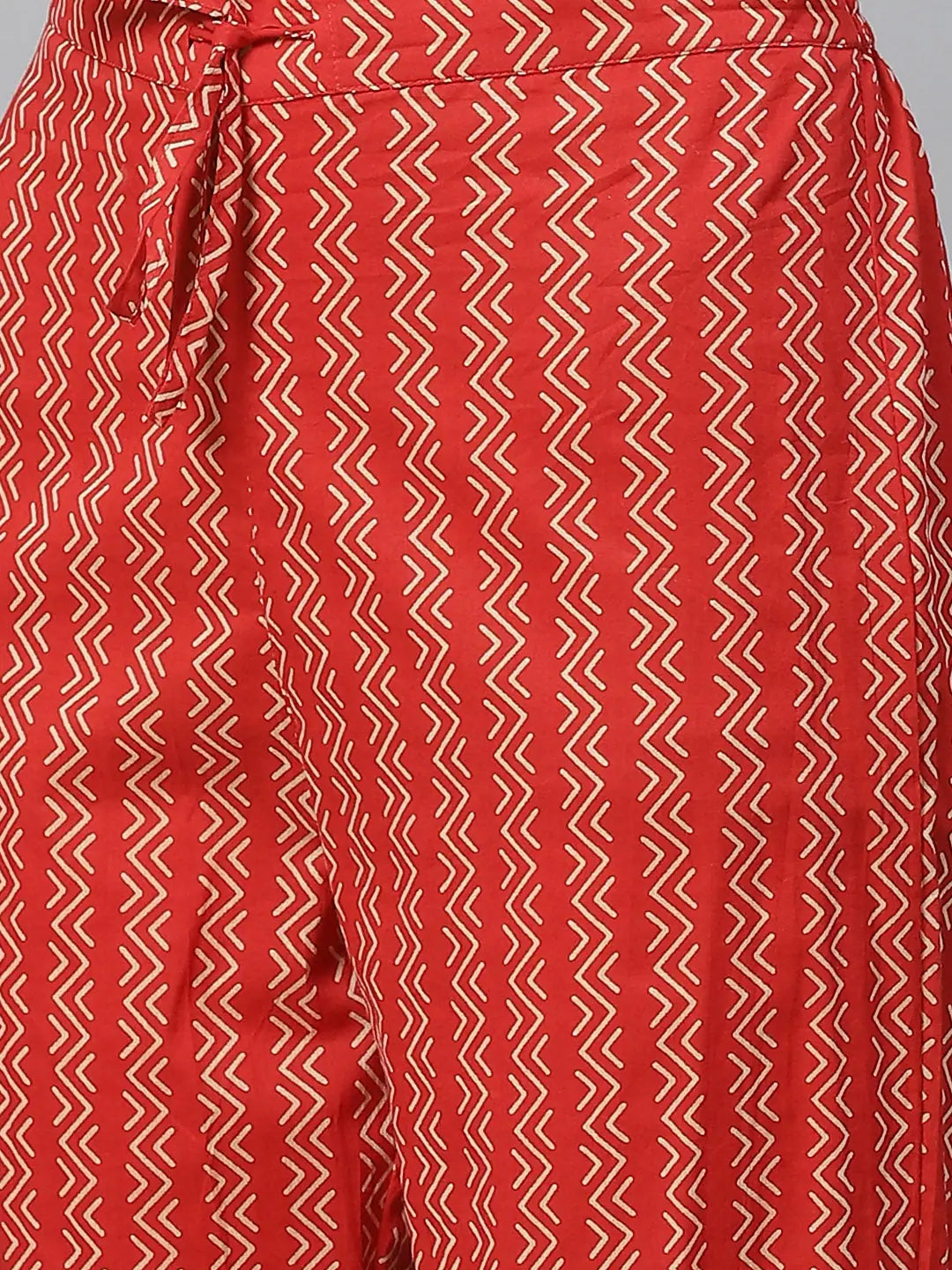 Red Floral Kurta and Palazzo Set | Women's Palazzo Sets