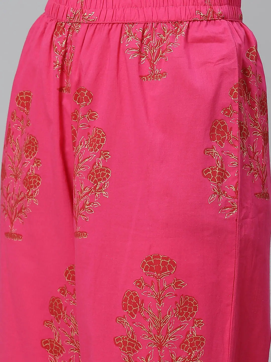 Pink Ethnic Cotton Kurta - Stylish Indian Kurtis for Ladies
