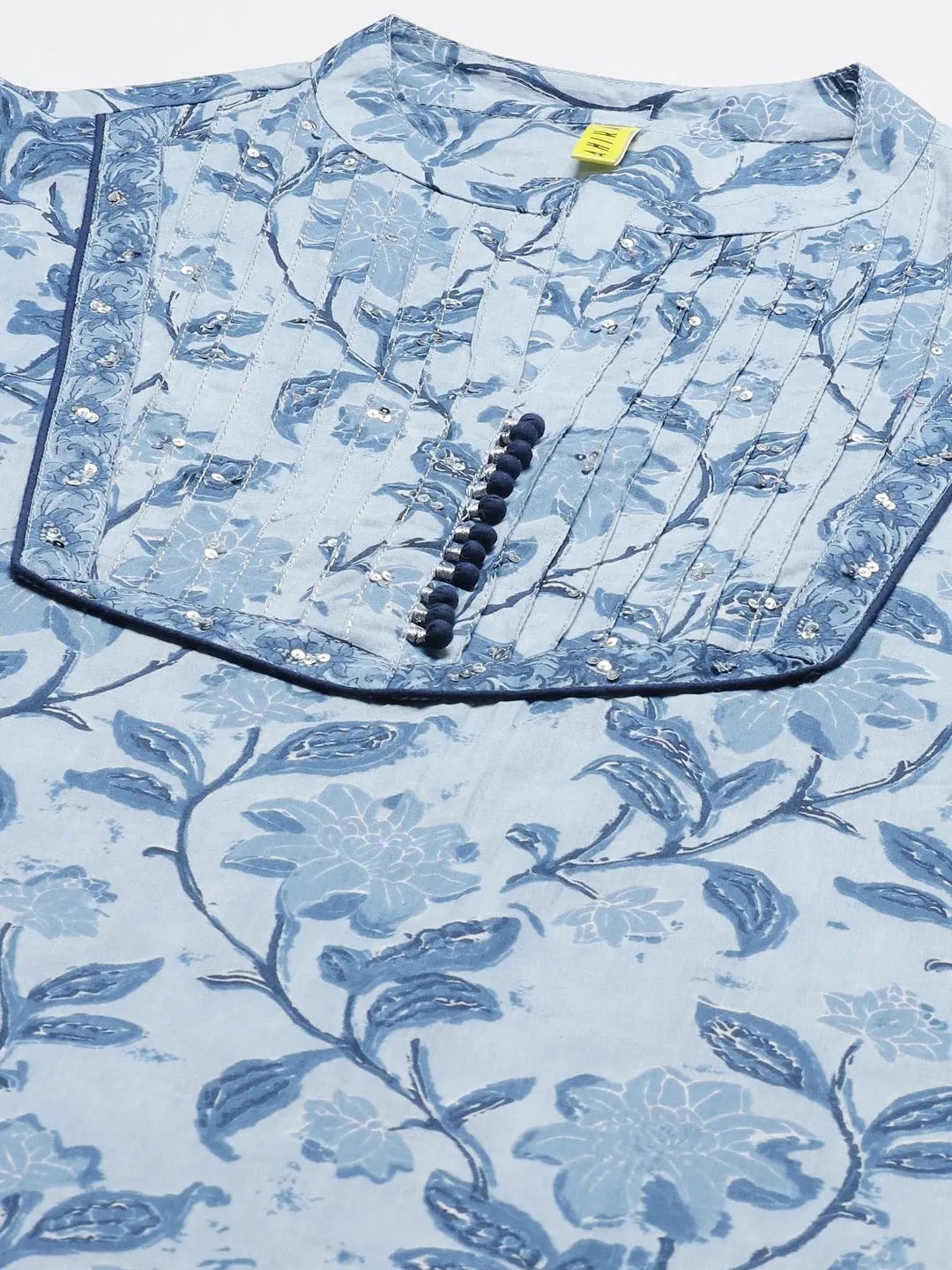 Blue Cotton Kurta Sets for Women | Indian Designer Kurta Set