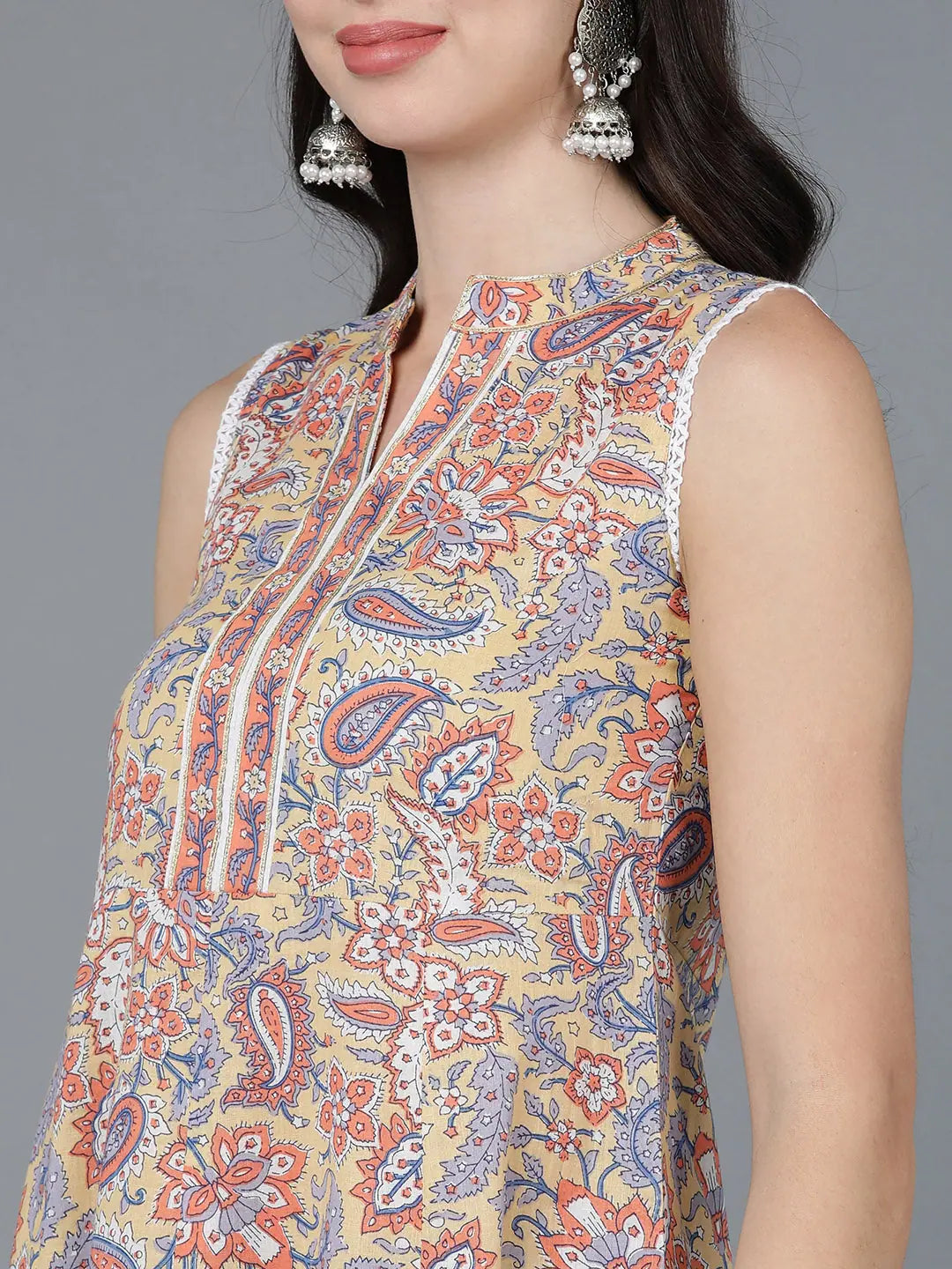 Elegant Nude Kurta and Palazzo Set for Women - DesiQlo Styles