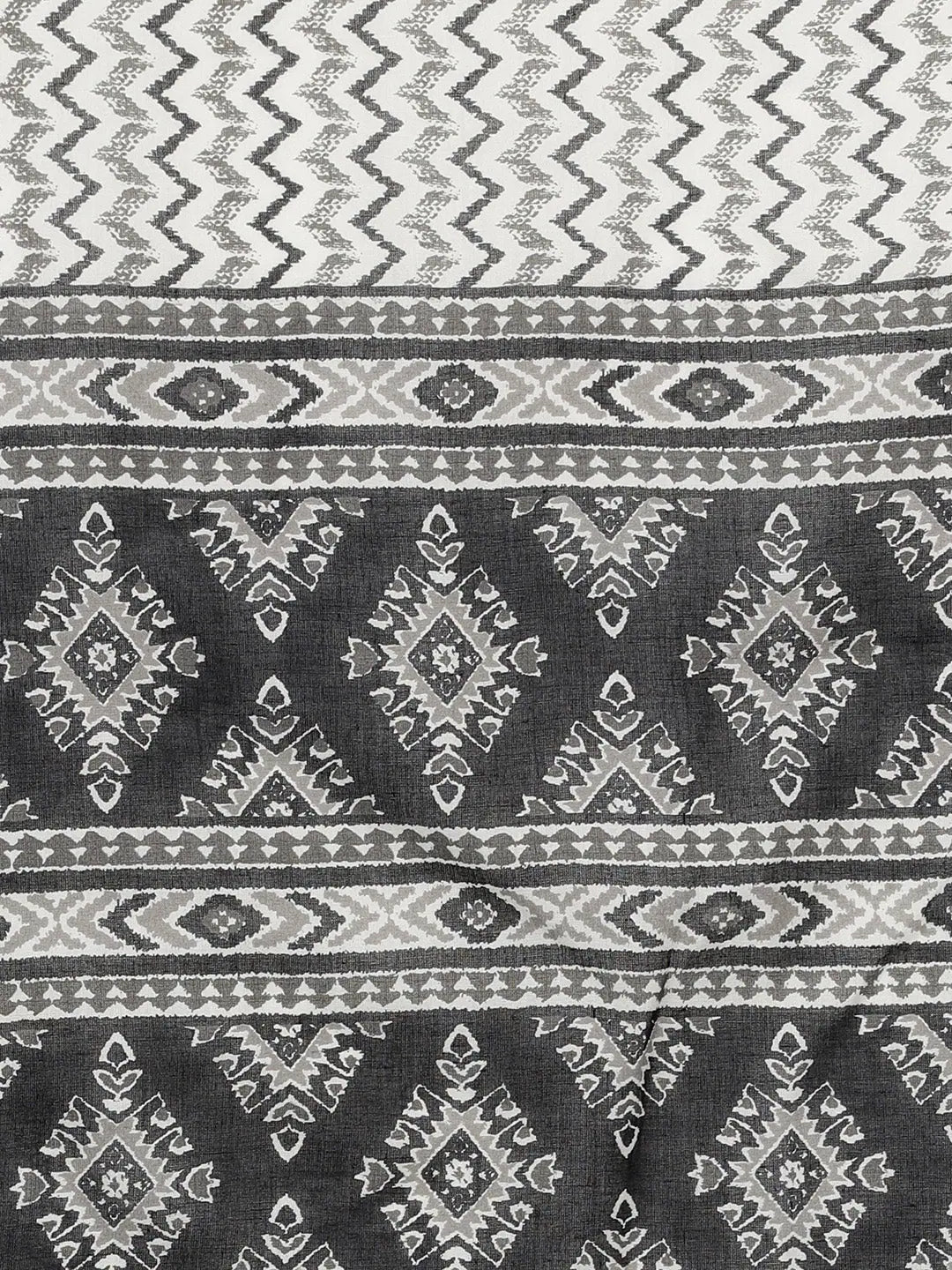Black Cotton Abstract Kurta | Indian Kurtis Online