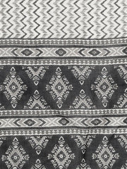 Women Black Pure Cotton Abstract Printed