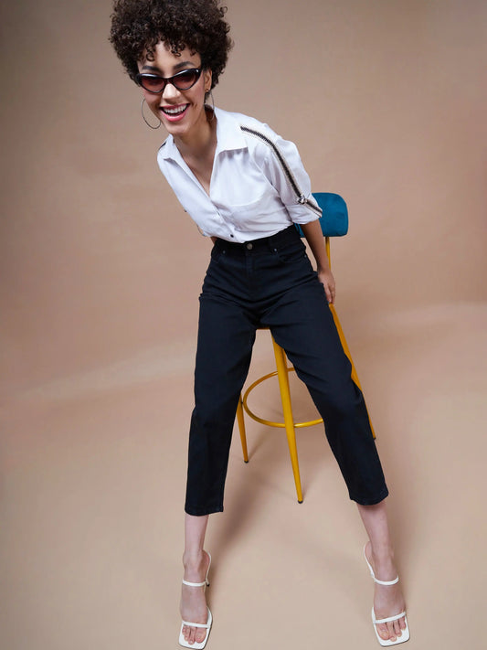 Women Black Balloon Fit Jeans-SFJEAN0317XS 2160