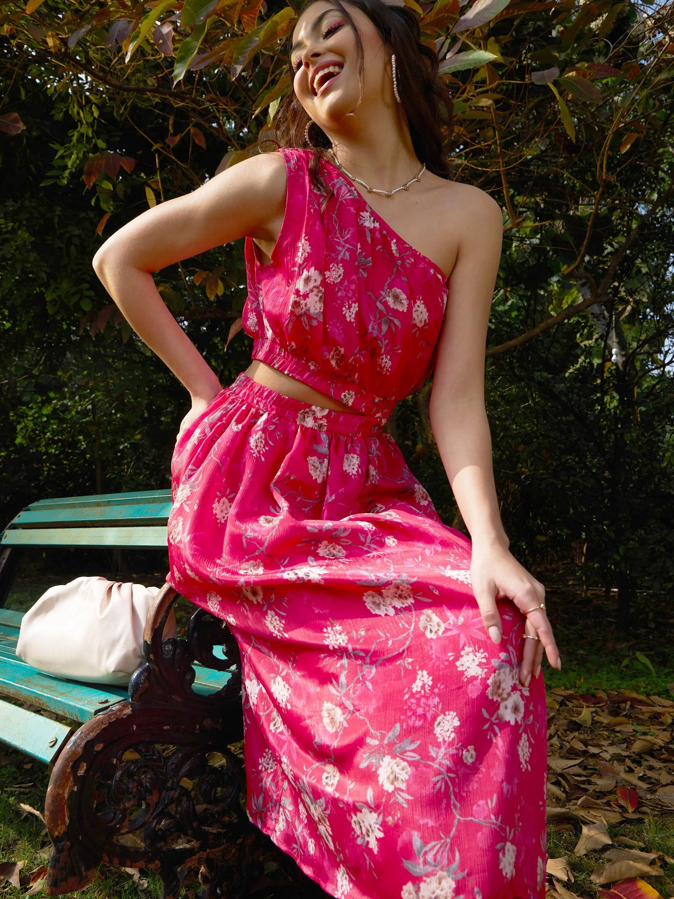 something navy floral one shoulder dress Something Navy floral one shoulder dress black and white small