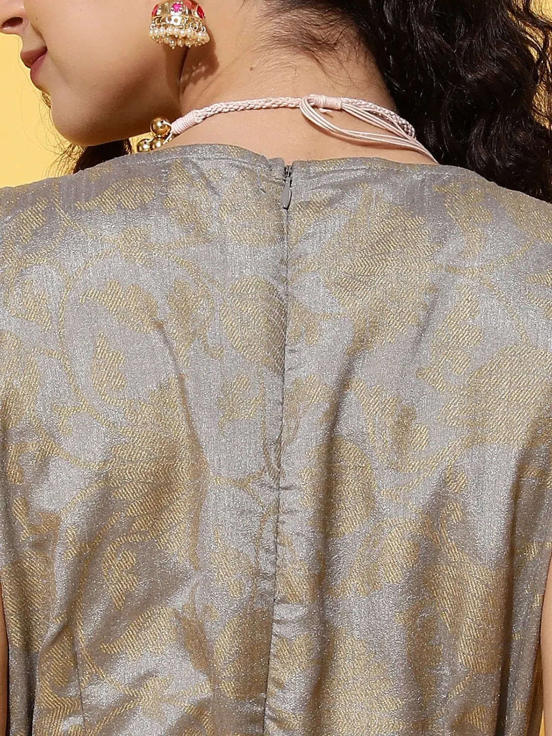 Grey Jumpsuit - Designer Lehenga Style, Party Wear for Women