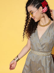 Women Solid Grey Jumpsuits & Sets