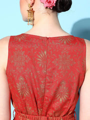 Women Solid Orange Jumpsuits & Sets