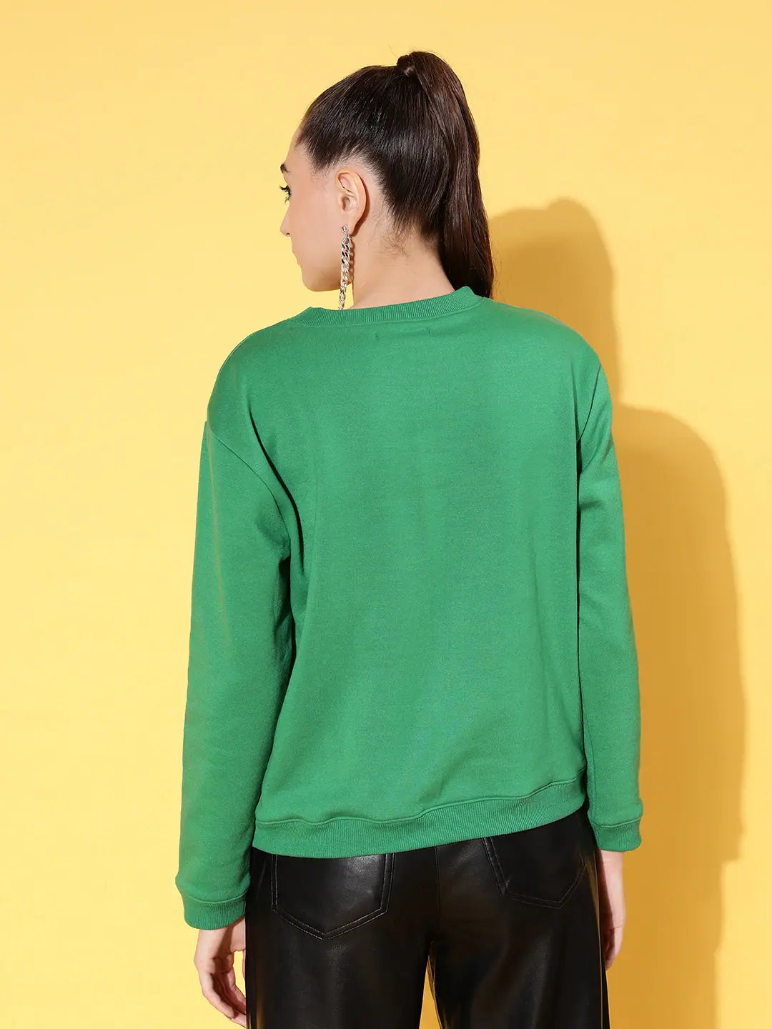 Women Green Fleece 