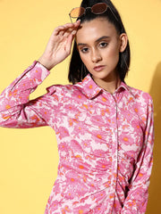 Women Printed Pink Jumpsuits & Sets