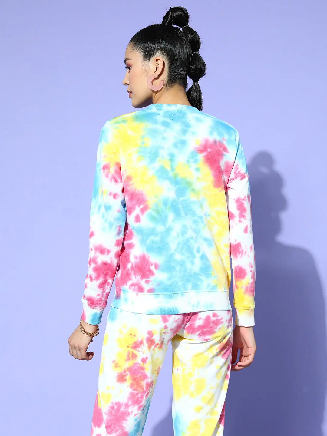 Terry Tie-Dye Sweatshirt for Women | Casual Lehenga Look