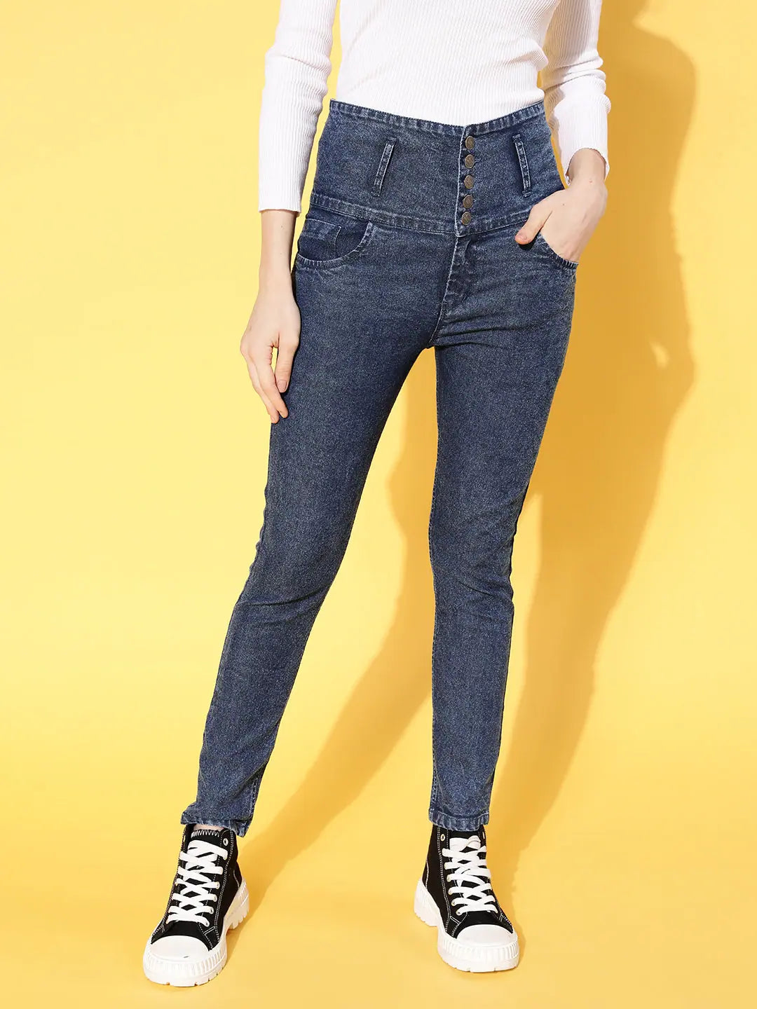 Blue High Waist Jeans | Women's Western Clothing & Outfits