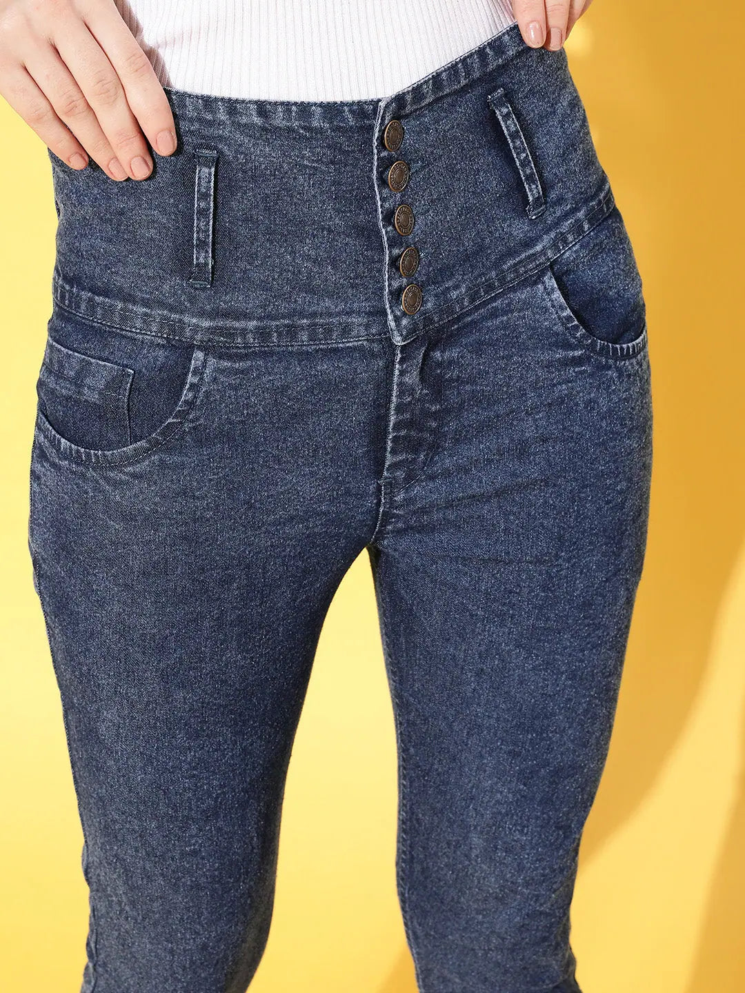 Blue High Waist Jeans | Women's Western Clothing & Outfits