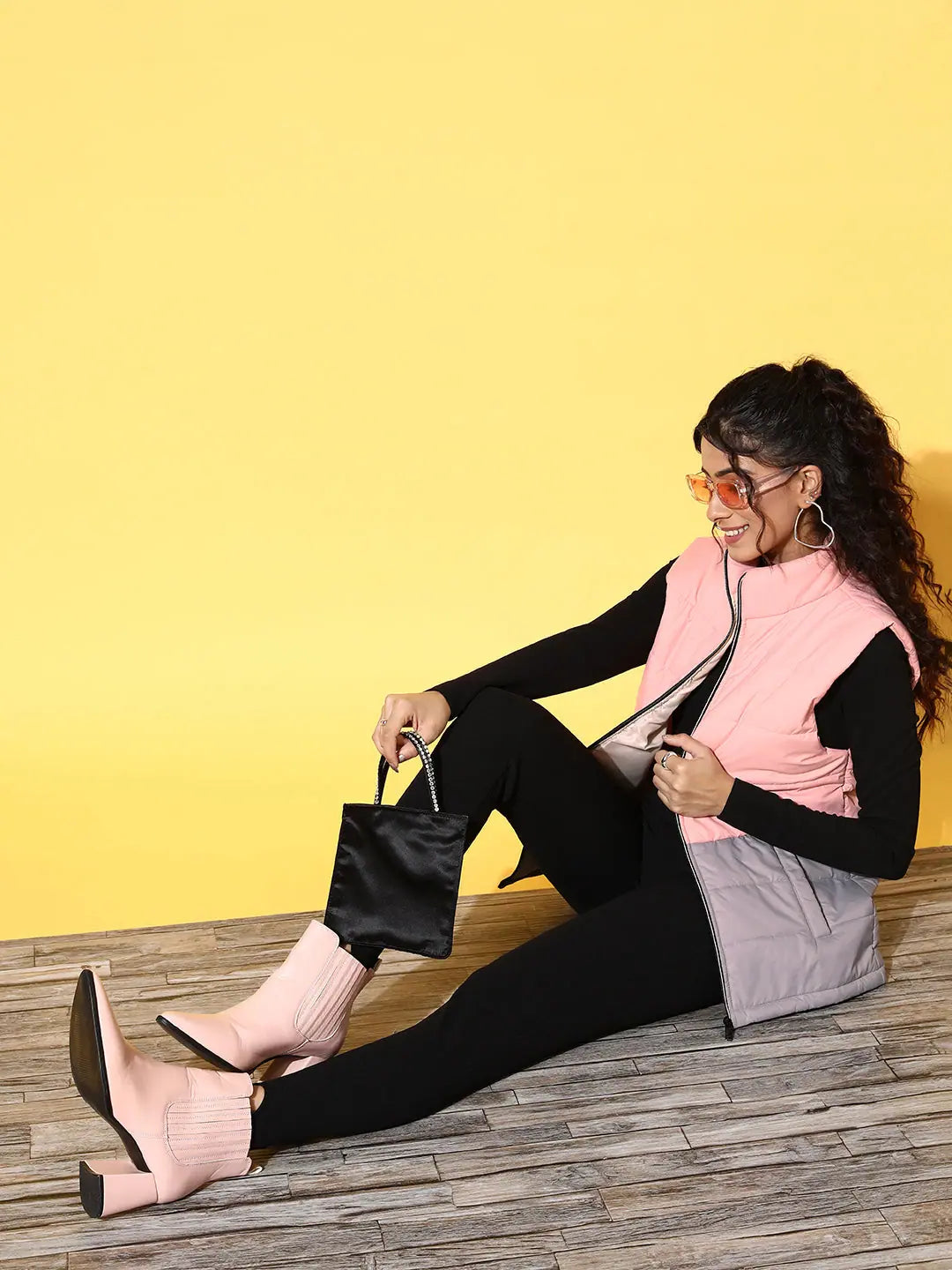 Women's Pink Sleeveless Jacket | Trendy Women's Outerwear