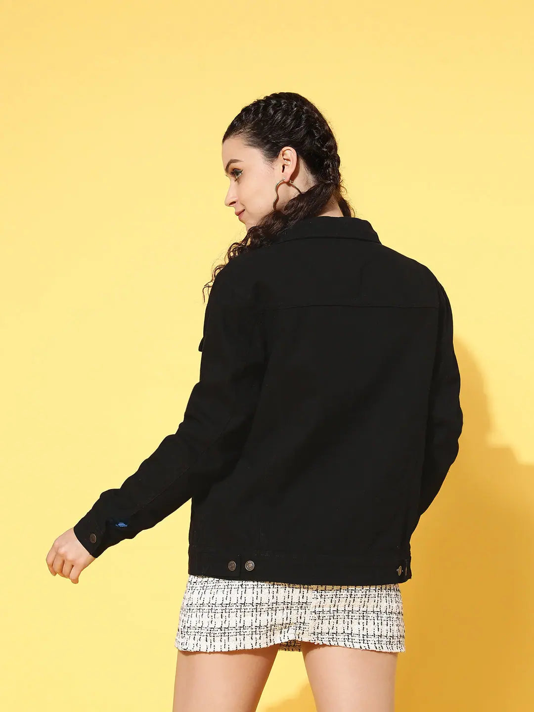 Black Denim Jacket - Trendy Women's Fashion Jackets & Outerwear